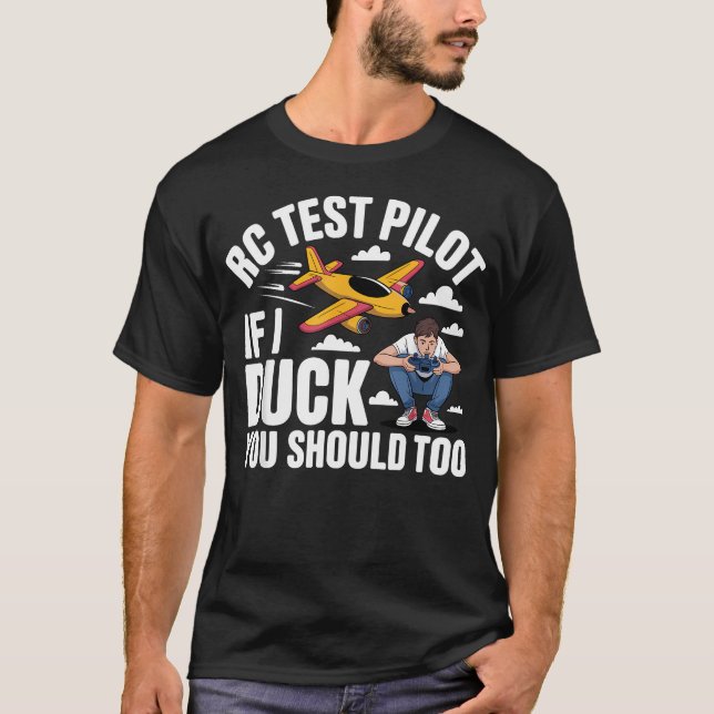 Rolig Rc Plan Fjärrkontroll Rc T Shirt (Framsida)