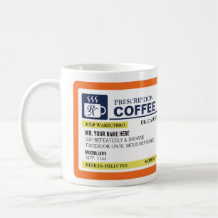Rolig receptkaffemugg (leftyen) kaffemugg