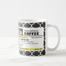 Rolig receptkaffemugg med monogramen kaffemugg