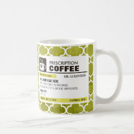 Rolig receptkaffemugg med monogramen kaffemugg