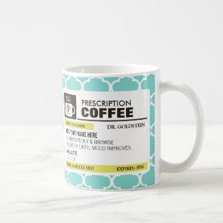 Rolig receptkaffemugg med monogramen kaffemugg