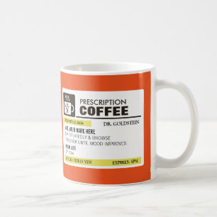Rolig receptkaffemugg med monogramen kaffemugg