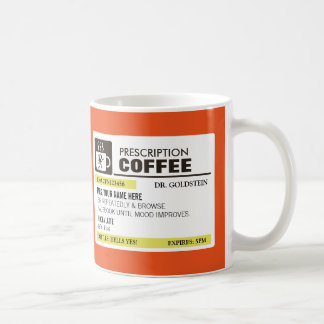 Rolig receptkaffemugg med monogramen kaffemugg
