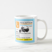 Rolig receptmotorcykelmugg