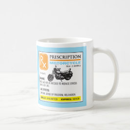 Rolig receptmotorcykelmugg kaffemugg