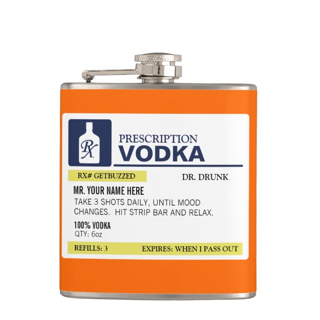 Rolig receptVodka Fickplunta (Framsidan)
