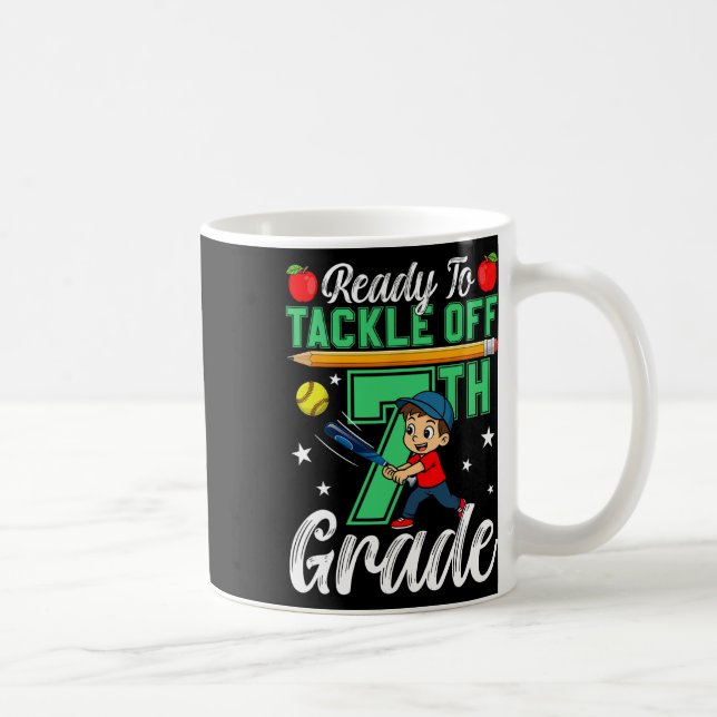 Rolig redo att tackla 7:e klass Softll Ck till sko Kaffemugg (Höger)