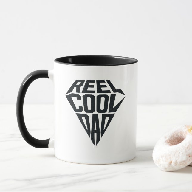 Rolig Reel Cool Dad-mugg | Cool fadersdagskaffe Mugg (Med munk)