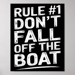Rolig Regel Nummer 1 Stjälp Inte Över Bord Kryssni Poster