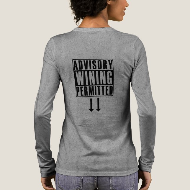 Rolig rekommendation: Vinst Permitterad T-shirt (Baksida)