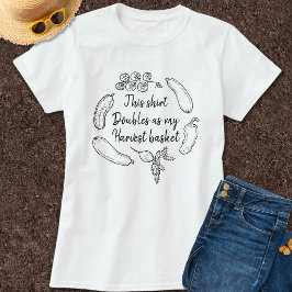 Rolig Relaterbar Trädgårdshumor Grönsaks Skörde Te T Shirt