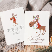 Rolig Ren Glad Jul Hälsning