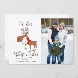 Rolig Ren God Jul Företagshälsning Julkort