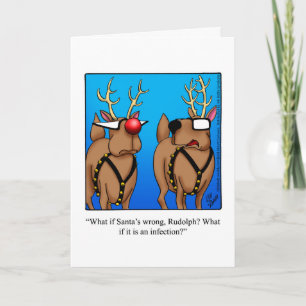 Rolig Ren Humor Julkort Helgkort