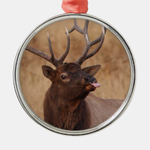rolig ren julgransprydnad metall