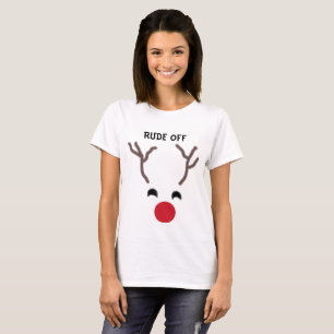 Rolig ren "som är ohyfsad av" T-tröja T-shirt
