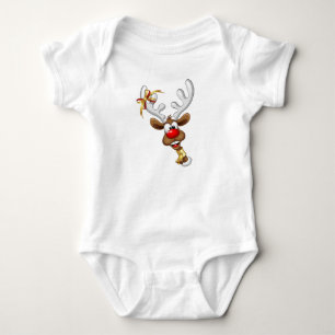 Rolig Ren som tittar Jul Meme T Shirt