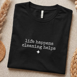 Rolig rengöringsälskare hushållning enkel t shirt
