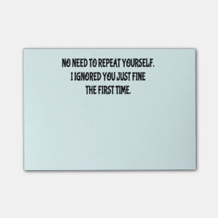 Rolig repetition, dig som Posta-Det noterar Post-it Block