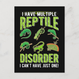 Rolig Reptil Gecko Ödla Älskare Vykort