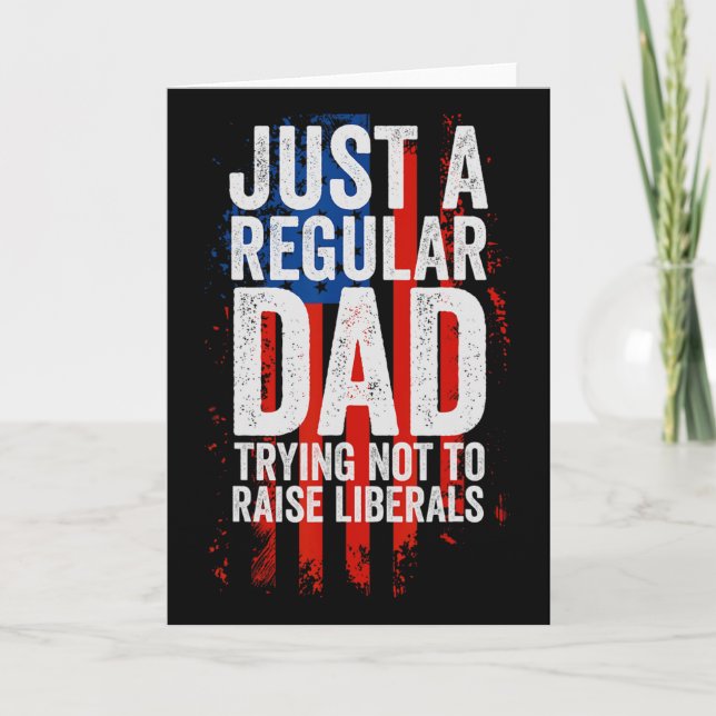 Rolig republikansk fadersdagspresent - till pappa  kort (Framsida)