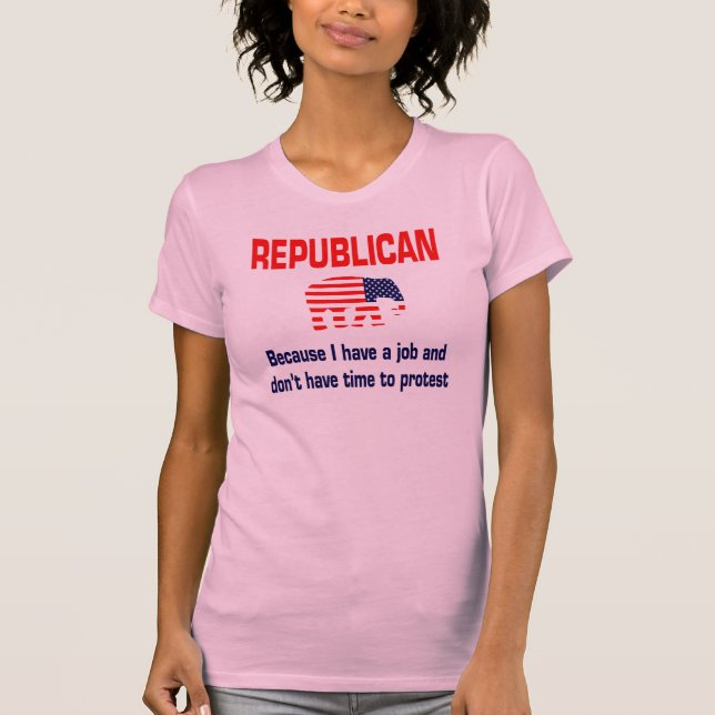 Rolig republikansk skjorta tee shirt (Framsida)