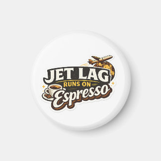 Rolig Resa Kaffe Älskare Hatt Magnet