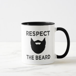 Rolig respekt skäggmanar muggen för kaffe mugg