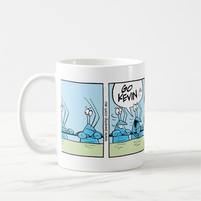Rolig restaurangtecknad för kräfta kaffemugg (Vänster)