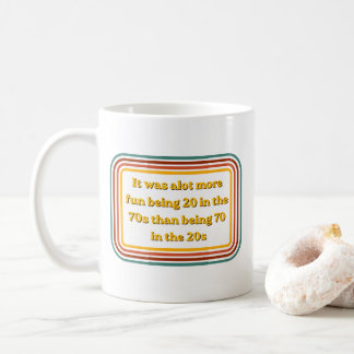 Rolig Retro 70-talscitat Kaffemug Kaffemugg