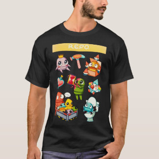 Rolig retro-återtagning t shirt