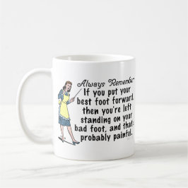 Rolig Retro bäst fot Demotivational Kaffemugg