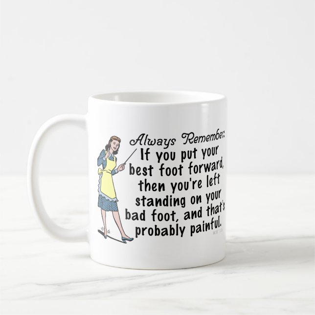 Rolig Retro bäst fot Demotivational Kaffemugg (Vänster)