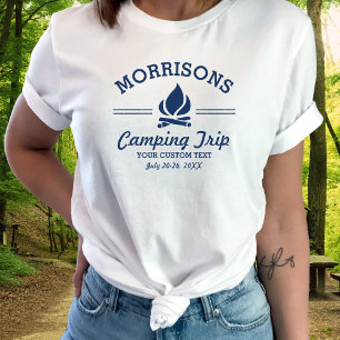 Rolig Retro beställnings- campa marinblå Tröja