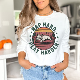 Rolig Retro Fransk Bulldog Ägare T Shirt