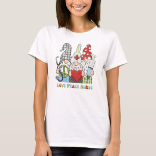 Rolig Retro Gnome Sjuksköterska Tröja