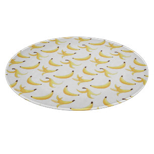Rolig Retro Gul Banan Mönster Parti Redigerbar