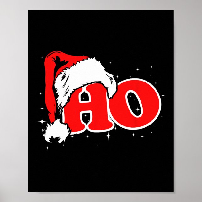 Rolig, Retro, Ho, Jul, Tomte Var Är Min Hos Poster (Framsidan)