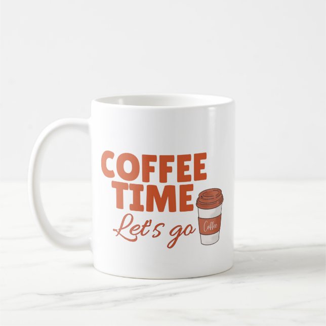 Rolig Retro Kaffeälskare Mugg  (Vänster)