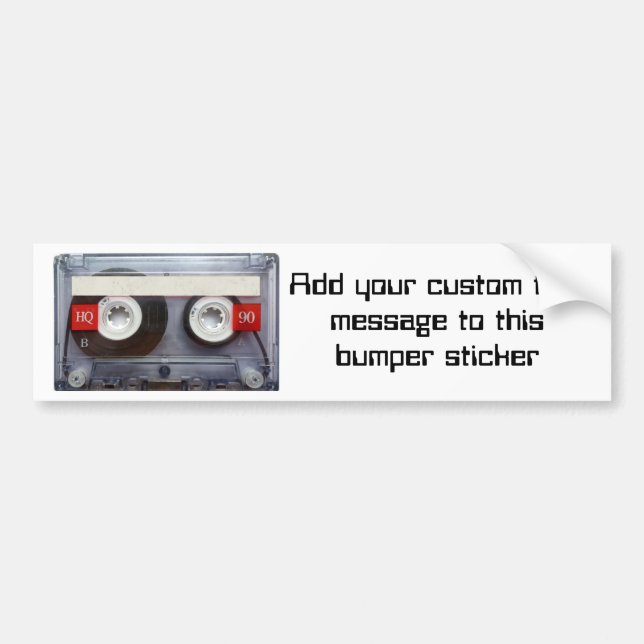 Rolig Retro Kassettband Bildekal (Framsidan)