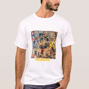 Rolig retro-kollasj t-shirt
