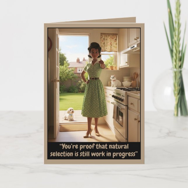 Rolig retro  kort (Framsida)