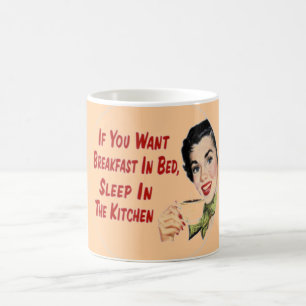 Rolig Retro lycklig hemmafrukaffemugg Kaffemugg