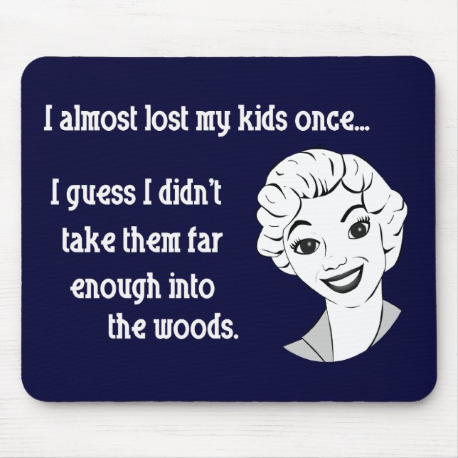 Rolig Retro mamma Mousepad Musmatta (Framsidan)