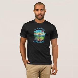 Rolig Retro-märke för Discgolf Vintage-illustratio T Shirt