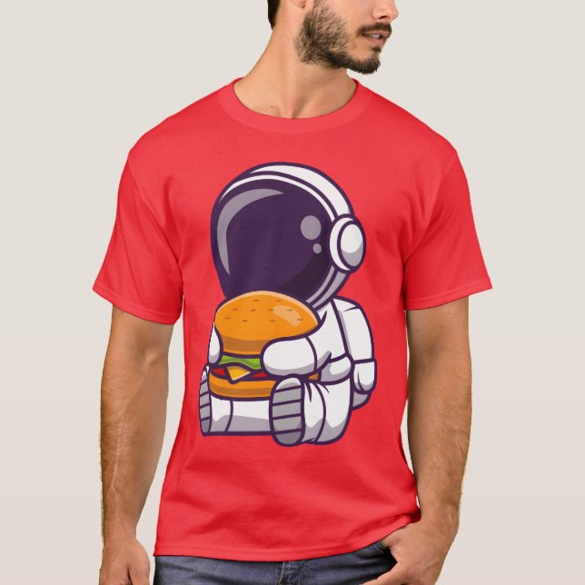 rolig retro-mat t shirt (Framsida)