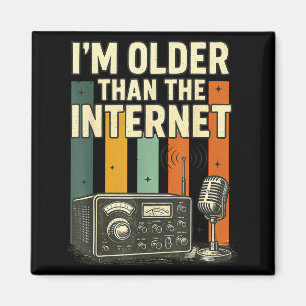 Rolig Retro Mening Vintage Humor Internet Nostalgi Magnet