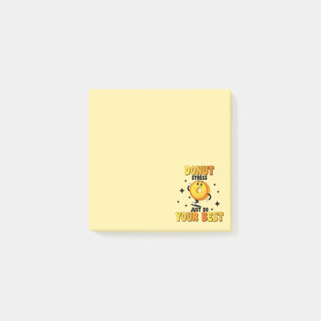 Rolig Retro-munk motiverande Citat Post-it Block (Framsida)