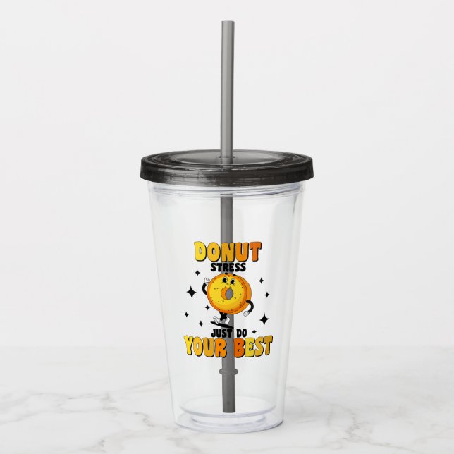 Rolig Retro-munk motiverande Citat Take Away Mugg (Framsida)