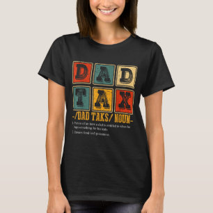 Rolig Retro Pappa Skatt Definition Pappa Pappa Hum T Shirt